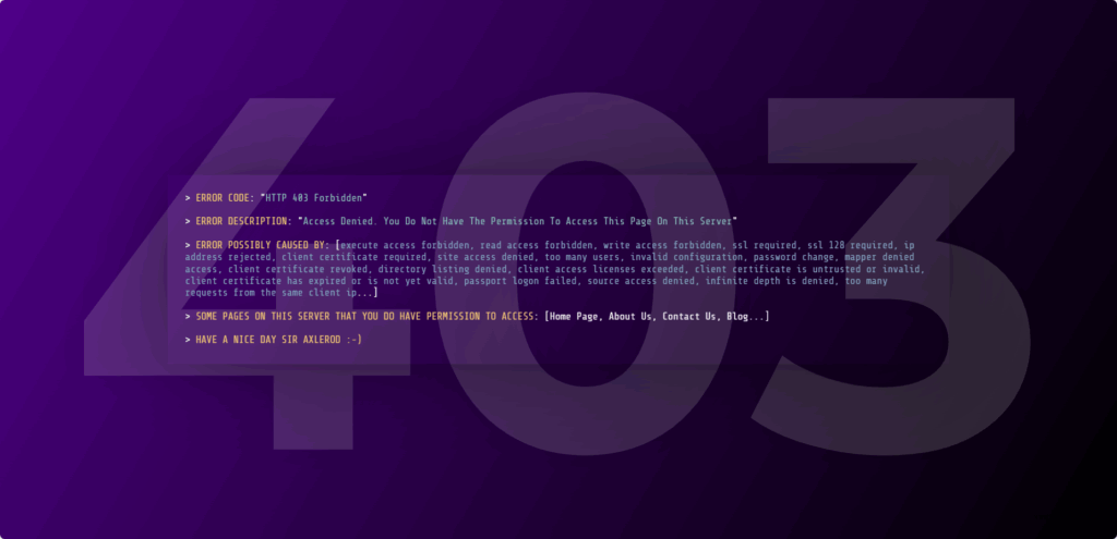 图片[2] - HTML打字效果403错误单页模板（3款） - 狐狸资源网