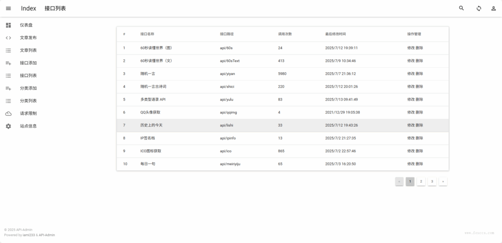 图片[3] - 全新API接口管理系统PHP源码下载 - 狐狸资源网