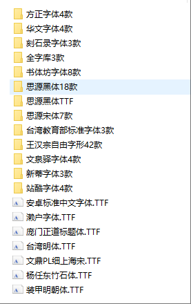 197款可商用字体打包下载 - 狐狸资源网